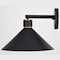 Vaxcel Dunbar 1 Light Matte Black and Gold Contemporary Outdoor Wall Sconce Metal Shade T0682 - alternate 7